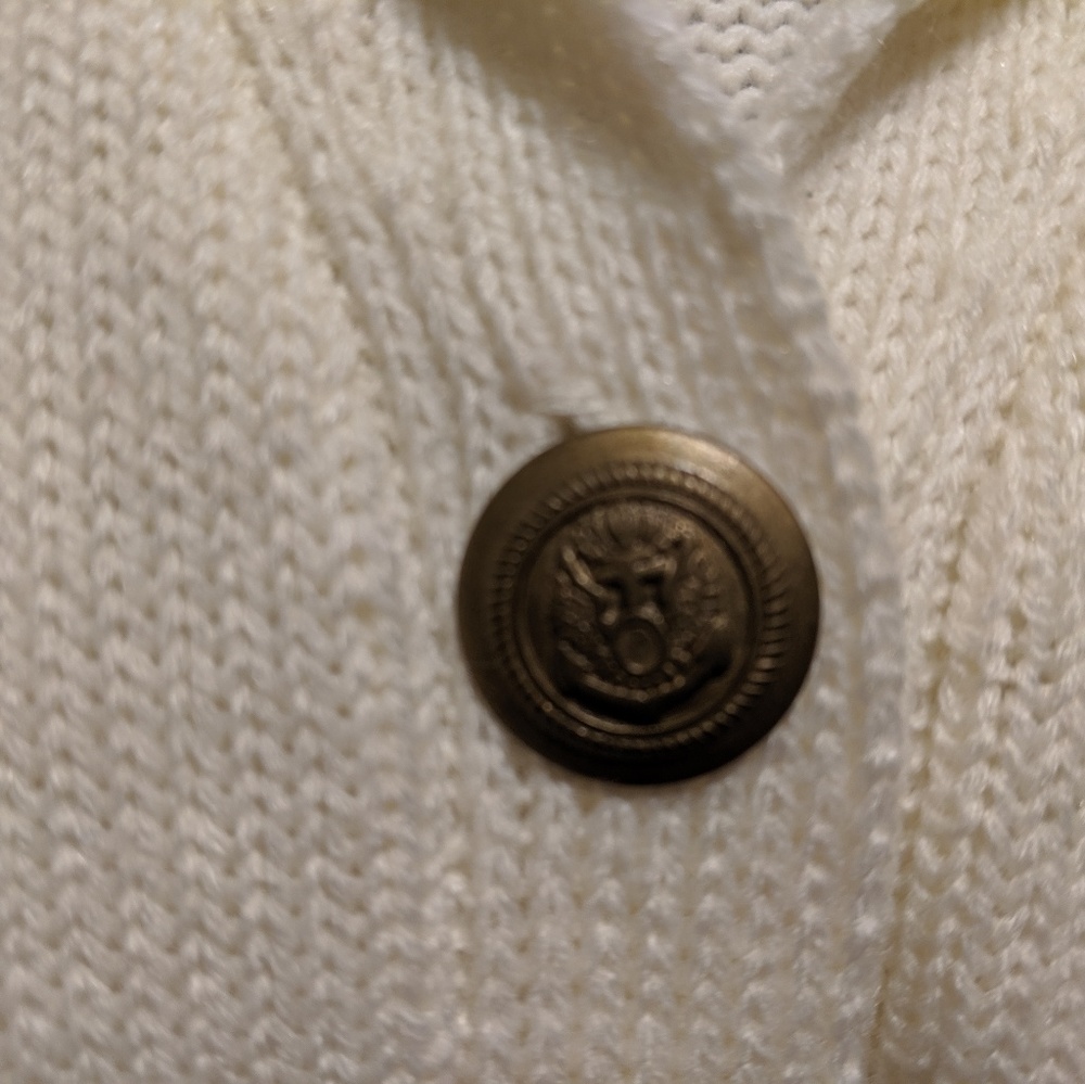 Women's Cream Sweater Large Vintage - Picture 3 of 5